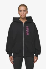 Skyla Oversized Sweat Jacket Heavy Washed Black