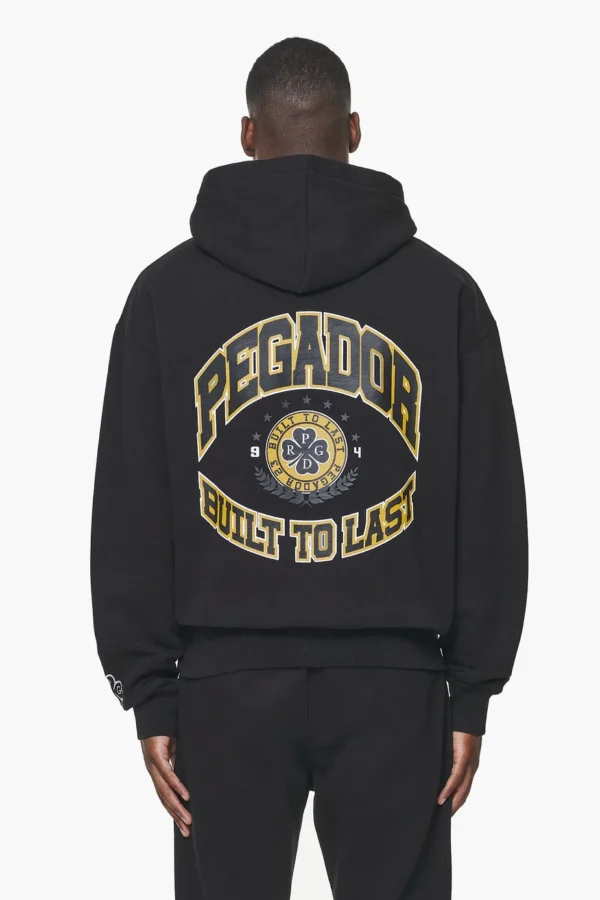 Smith Oversized Hoodie Vintage Washed Onyx Black-1