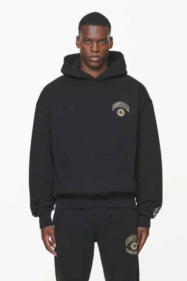 Smith Oversized Hoodie Vintage Washed Onyx Black