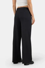 Solaya Suit Pants Black White-1