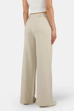 Solaya Suit Pants Light Beige White-1