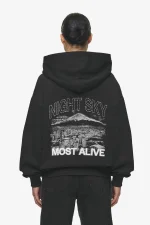 Sonia Oversized Hoodie Washed Black-1