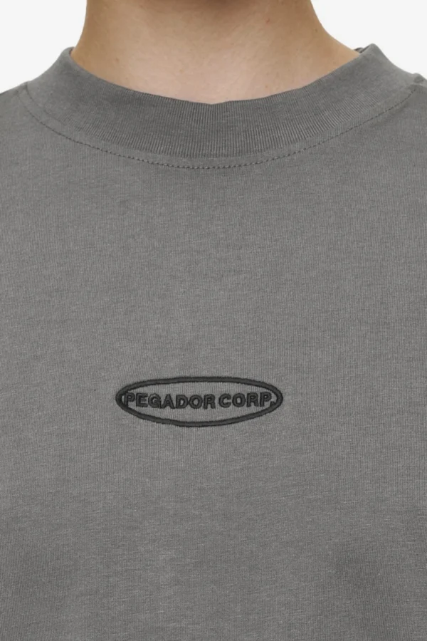 Sora Heavy Oversized Tee Washed Deep Grey-2