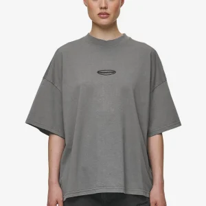 Sora Heavy Oversized Tee Washed Deep Grey