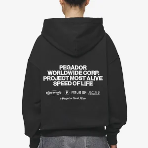 Sora Oversized Hoodie Washed Black-1