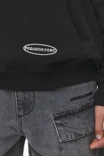 Sora Oversized Hoodie Washed Black-3