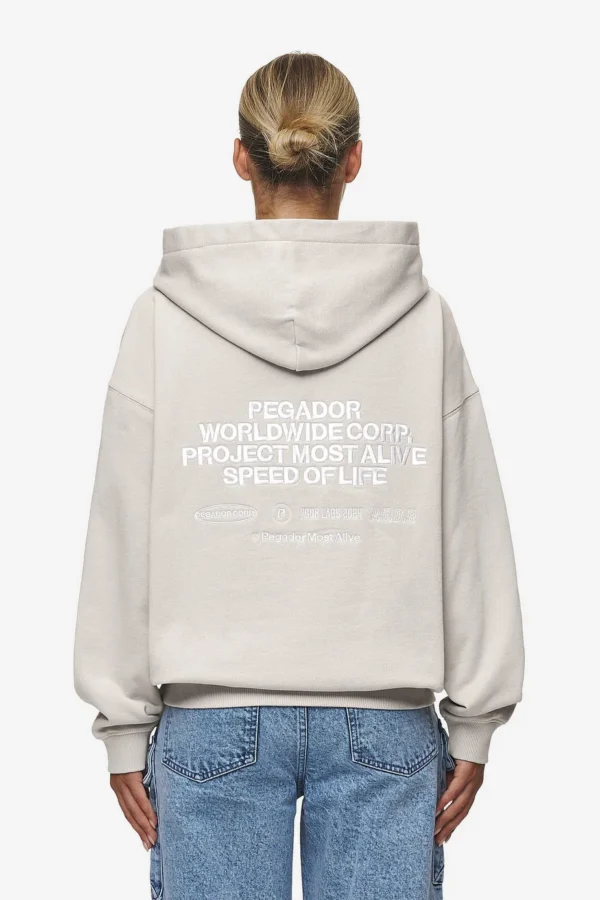 Sora Oversized Hoodie Washed Moon Grey-1
