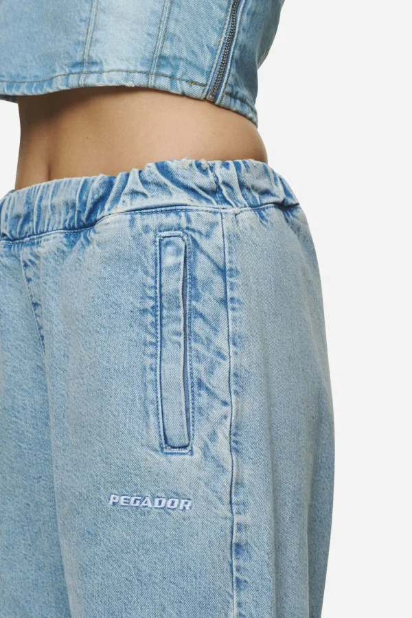 Soria Loose Fit Jeans Washed Pale Blue-2