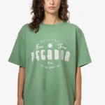 Stacy Oversized Tee Vintage Washed Cypress Green