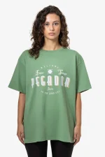 Stacy Oversized Tee Vintage Washed Cypress Green