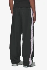 Stow Wide Track Pants Black Bubblegum-1