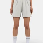 Sully High Waisted Shorts Washed Pure Grey White