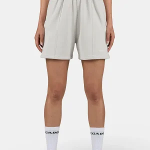 Sully High Waisted Shorts Washed Pure Grey White