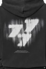 Suta Oversized Hoodie Vintage Black-3