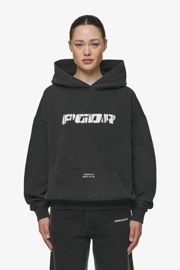 Suta Oversized Hoodie Vintage Black