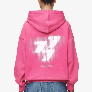 Suta Oversized Hoodie Vintage Digital Pink