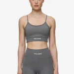 Taja Sport Bra Deep Grey White