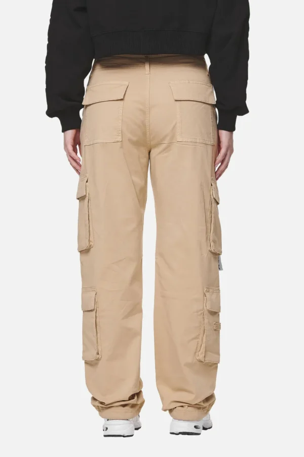 Tanami Wide Cargo Pants Washed Safari Sand-1
