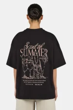 Pegador Tapo Heavy Oversized Washed Black Tee - Image 2