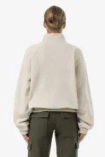Thali Oversized Halfzip Sweater Washed Light Beige-1