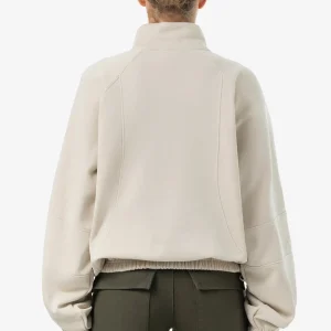 Thali Oversized Halfzip Sweater Washed Light Beige-1