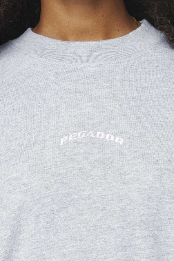 Thames Heavy Oversized Tee Grey Melange-2