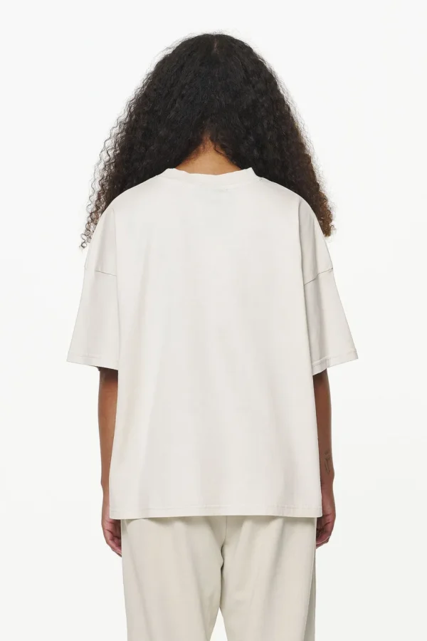 Thames Heavy Oversized Tee Vintage Washed Bone White-1