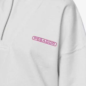 Thea Oversized Halfzip Sweater White-2