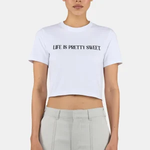 Tinca Cropped Baby Tee White