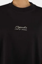 Tinca Heavy Oversized Tee Washed Black-2