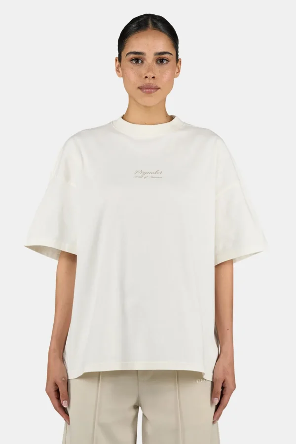 Tinca Heavy Oversized Tee Washed Unbleached-1