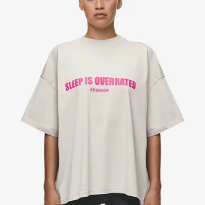 Tori Heavy Oversized Tee Washed Moon Grey