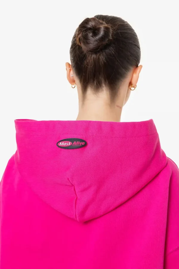 Tori Oversized Hoodie Washed Digital Pink-2