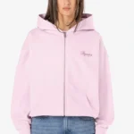 Tuni Oversized Sweat Jacket Washed Bubblegum