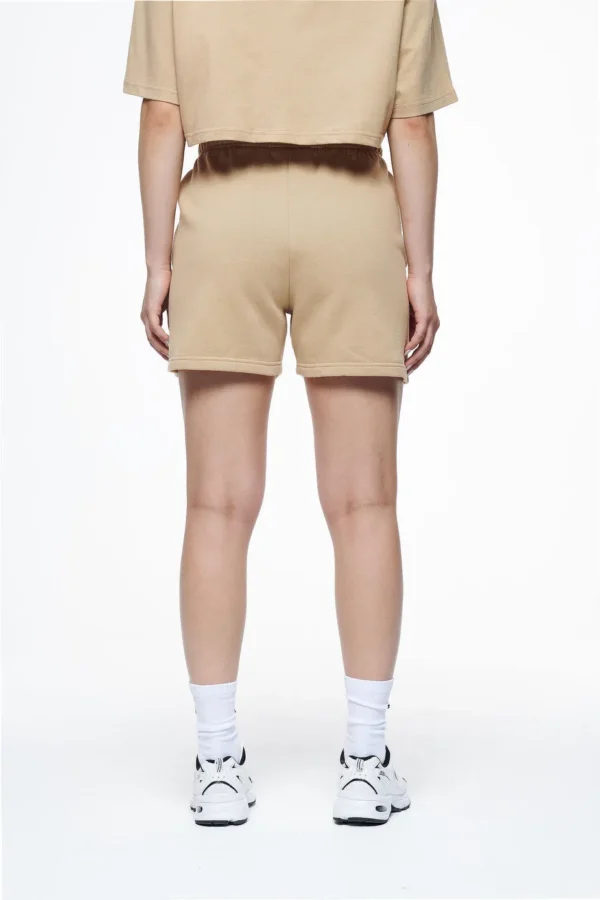 Umbria High Waisted Shorts Vintage Washed Espresso Gum-1