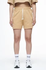 Umbria High Waisted Shorts Vintage Washed Espresso Gum