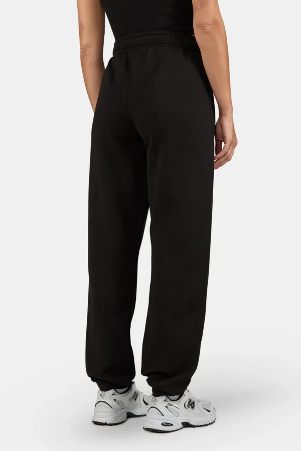 Villa High Waisted Sweat Pants Black White-1