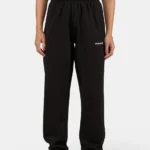 Villa High Waisted Sweat Pants Black White