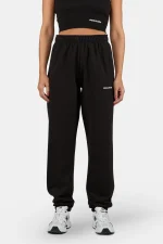 Villa High Waisted Sweat Pants Black White