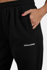 Villa High Waisted Sweat Pants Black White-2