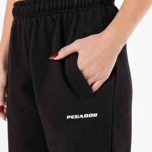 Villa High Waisted Sweat Pants Black White Gum-2