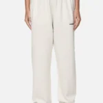 Villa High Waisted Sweat Pants Washed Coconut Milk Black Gum
