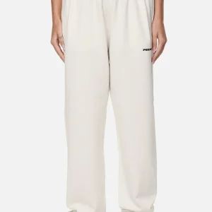Villa High Waisted Sweat Pants Washed Coconut Milk Black Gum