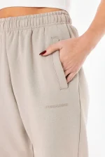 Villa High Waisted Sweat Pants Washed Dark Stone Gum2