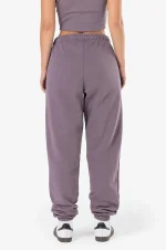 Villa High Waisted Sweat Pants Washed Dusty Grape Gum-1