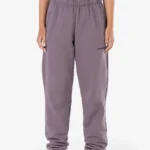 Villa High Waisted Sweat Pants Washed Dusty Grape Gum