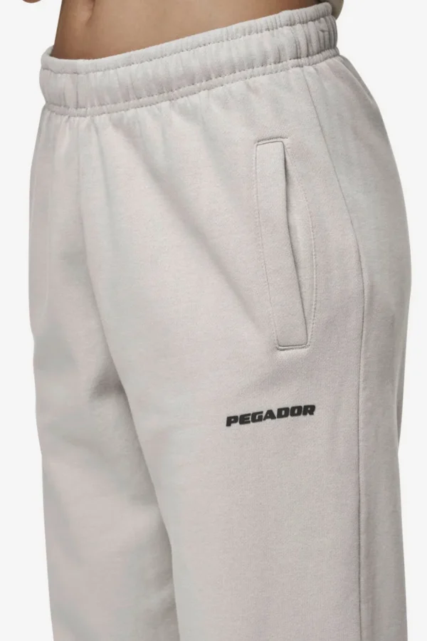 Villa High Waisted Sweat Pants Washed Moon Grey Black Gum-2