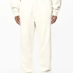 Villa High Waisted Sweat Pants Washed Salty Cream Gum