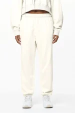 Villa High Waisted Sweat Pants Washed Salty Cream Gum