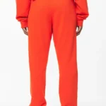 Villa High Waisted Sweat Pants Washed Signal Red Gum-1
